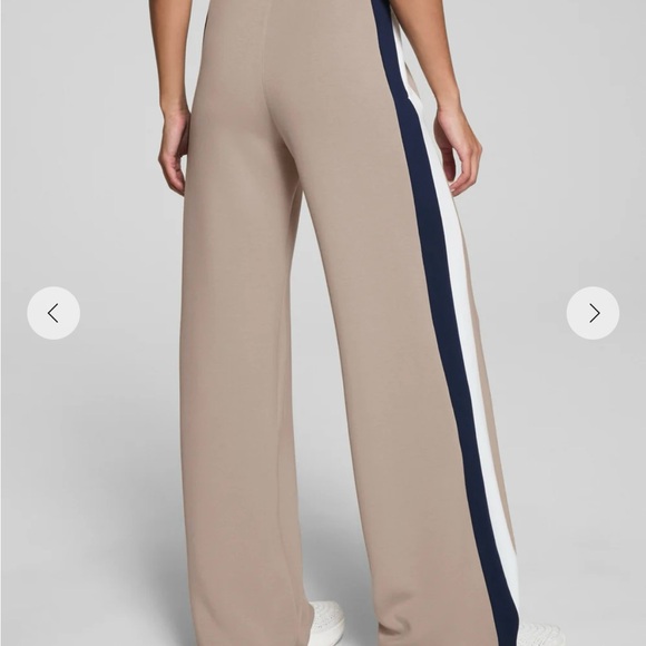 Spanx Women's Wide Leg Tan Track Pants S new with tags, regular inseam - Picture 3 of 7